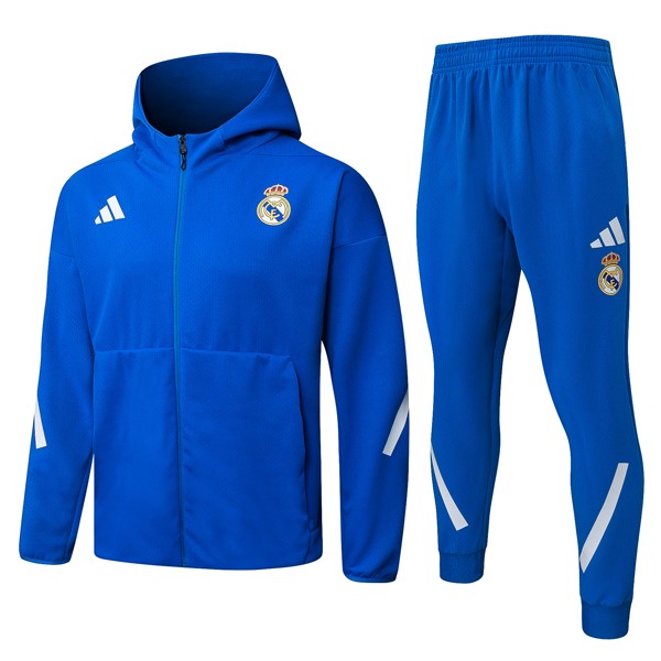 Coupe Vent Capuche Real Madrid 2026-27 Bleu